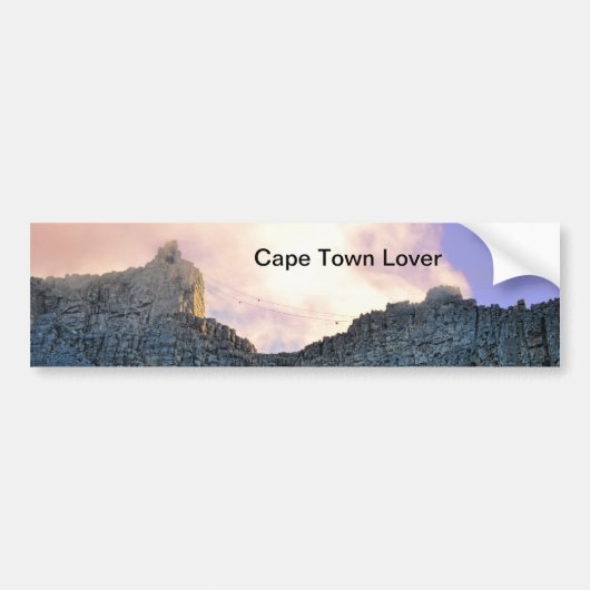 Kaapstad — Tafelgebergte Bumpersticker (Voorkant)