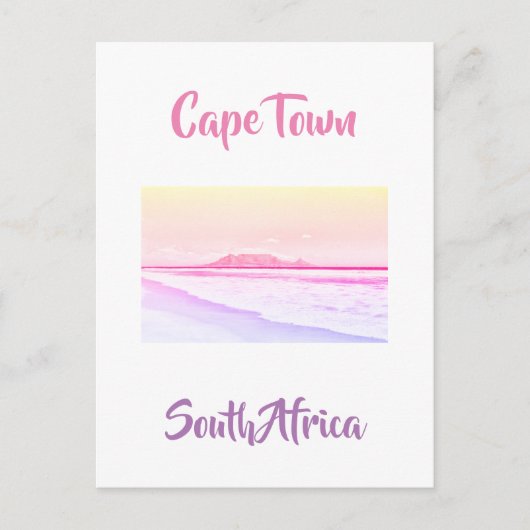 Kaapstad Tafelstrand Briefkaart (Voorkant)