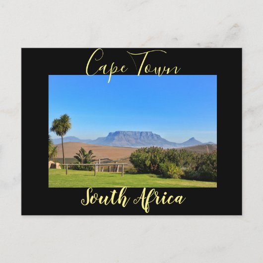 Kaapstad Uitzicht gras landschap Briefkaart (Voorkant)