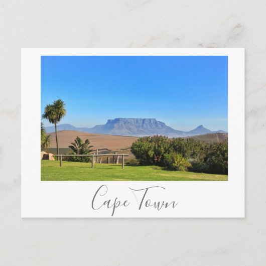 Kaapstad Uitzicht gras landschap Briefkaart (Voorkant)