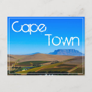 Kaapstad Uitzicht Landschap Natuur Briefkaart