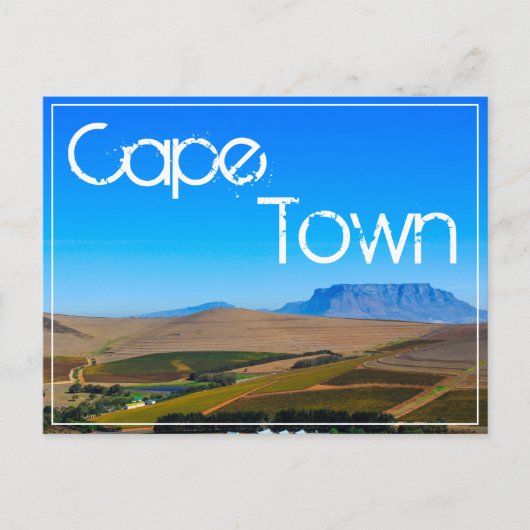 Kaapstad Uitzicht Landschap Natuur Briefkaart (Voorkant)