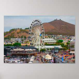 Kaapstad Waterfront Area Zuid-Afrika Poster