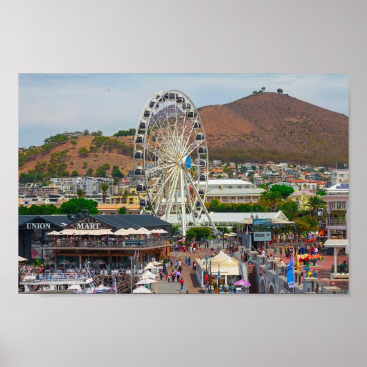 Kaapstad Waterfront Area Zuid-Afrika Poster (Voorkant)