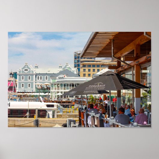 Kaapstad Waterfront Area Zuid-Afrika Poster (Voorkant)