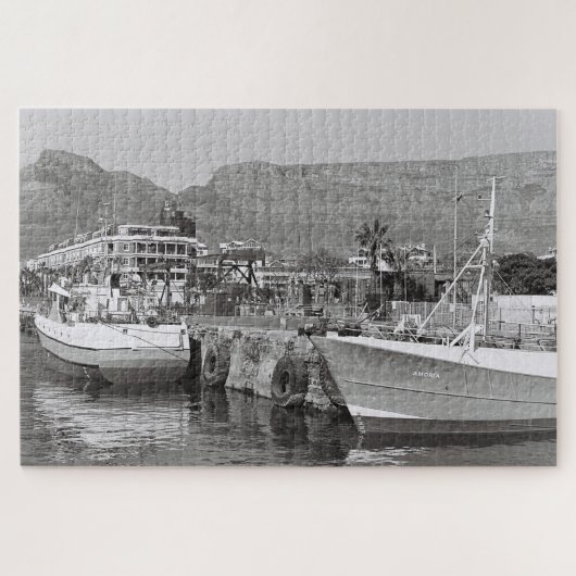 Kaapstad Waterfront Table Mountain Zuid-Afrika Legpuzzel (Horizontaal)