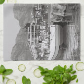 Kaapstad Waterfront Table Mountain Zuid-Afrika Theedoek (Gevouwen)