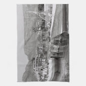 Kaapstad Waterfront Tafelberg Zuid-Afrika Theedoek (Verticaal)