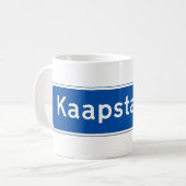 Kaapstad Wegwijzer Koffiemok (Voorkant links)