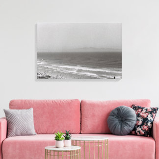 Kaapstad ZA Oceaan Kodak Film Golven Canvas Afdruk
