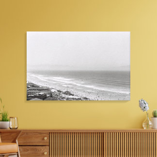 Kaapstad ZA Oceaan Kodak Film Stadsgezicht Canvas Afdruk