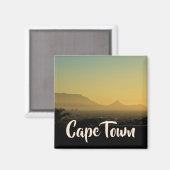 Kaapstad ZA South Africa Table Mountain Magnet (Voorkant / Achterkant)