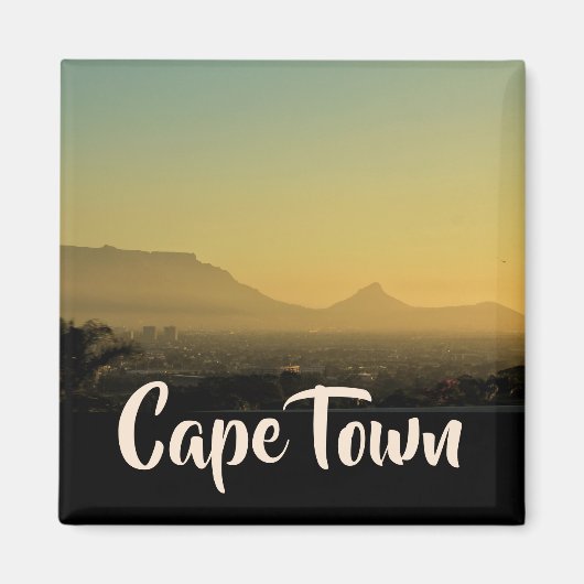 Kaapstad ZA South Africa Table Mountain Magnet (Voorkant)