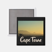 Kaapstad ZA South Africa Table Mountain Magnet (Voorkant / Achterkant)