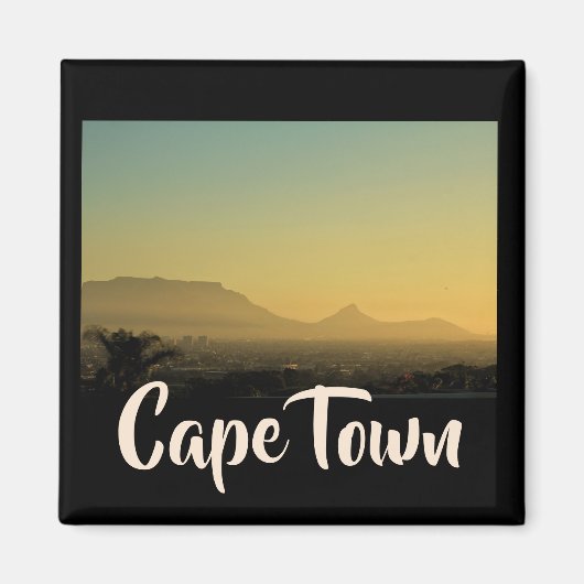 Kaapstad ZA South Africa Table Mountain Magnet (Voorkant)
