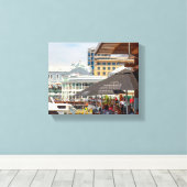 Kaapstad ZA Waterfront Stadsgezicht Leven Canvas Afdruk (Insitu (Houten vloer))