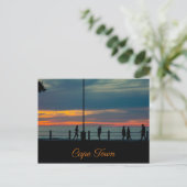 Kaapstad ZA Zee Point Promenade Sunset Briefkaart (Staand voorkant)