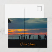 Kaapstad ZA Zee Point Promenade Sunset Briefkaart (Voorkant / Achterkant)