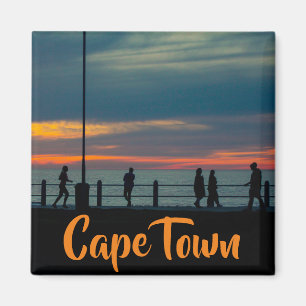 Kaapstad ZA Zee Point Promenade Sunset Magneet
