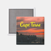 Kaapstad ZA Zee Point Promenade Sunset Magneet (Voorkant / Achterkant)