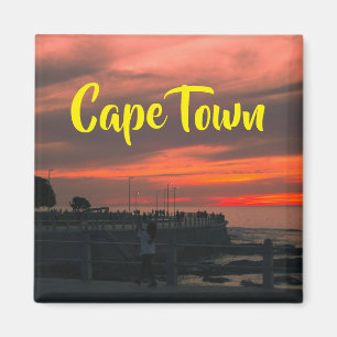 Kaapstad ZA Zee Point Promenade Sunset Magneet