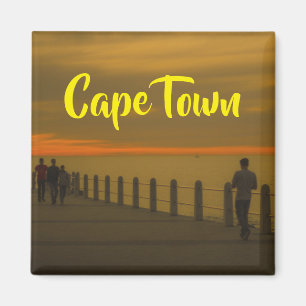 Kaapstad ZA Zee Point Promenade Sunset Magneet