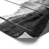 Kaapstad ZA Zuid-Afrika Blouberg Area Monochrome Poster (Hoek)