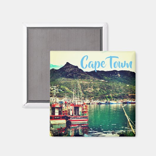Kaapstad ZA Zuid-Afrika Harbour Magnet (Voorkant / Achterkant)