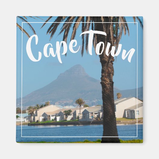 Kaapstad ZA Zuid-Afrika Lion's hoofd Magneet (Voorkant)