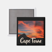 Kaapstad ZA Zuid-Afrika Lion's hoofd Magnet (Voorkant / Achterkant)