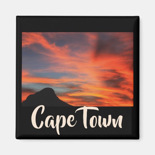 Kaapstad ZA Zuid-Afrika Lion's hoofd Magnet (Voorkant)