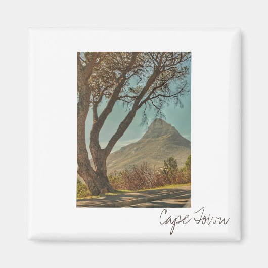 Kaapstad ZA Zuid-Afrika Lion's hoofd Magnet (Voorkant)