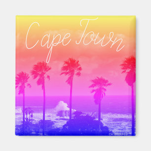 Kaapstad ZA Zuid-Afrika Oceaan Panorama Magnet