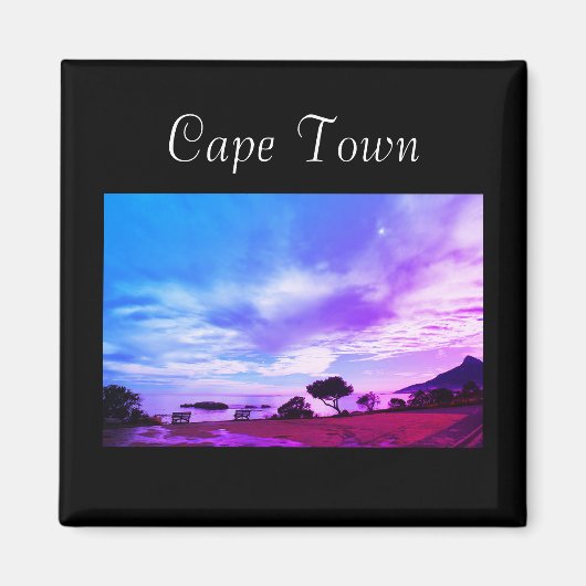 Kaapstad ZA Zuid-Afrika Oceaan Panorama Magnet (Voorkant)