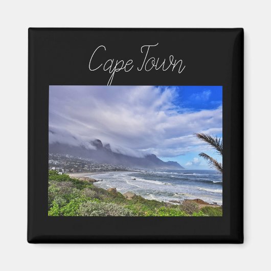Kaapstad ZA Zuid-Afrika Oceaan Panorama Magnet (Voorkant)