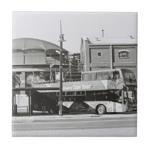 Kaapstad ZA Zuid-Afrika Waterfront Bus Tegeltje