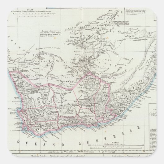 Kaapstad, Zuid-Afrika 2 Vierkante Sticker (Voorkant)