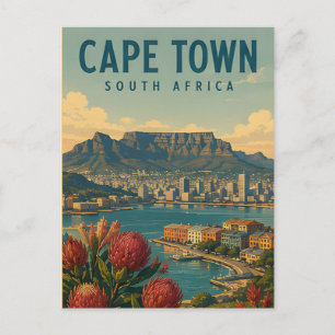 Kaapstad Zuid-Afrika Berg Kust Reizen 🏔️ Briefkaart