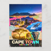Kaapstad Zuid-Afrika Berg Zee Safari Collage