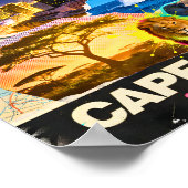 Kaapstad Zuid-Afrika Berg Zee Safari Collage Poster (Hoek)