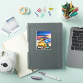 Kaapstad Zuid-Afrika Berg Zee Safari Collage Sticker (iPad Cover)