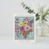  Kaapstad Zuid-Afrika Bloemenmarkt Briefkaart (Staand voorkant)
