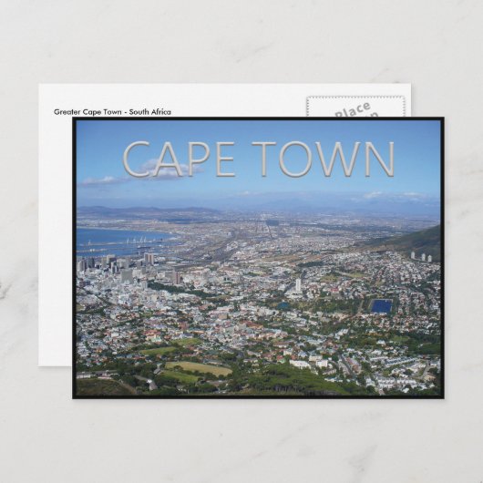 Kaapstad - Zuid-Afrika Briefkaart (Voorkant / Achterkant)