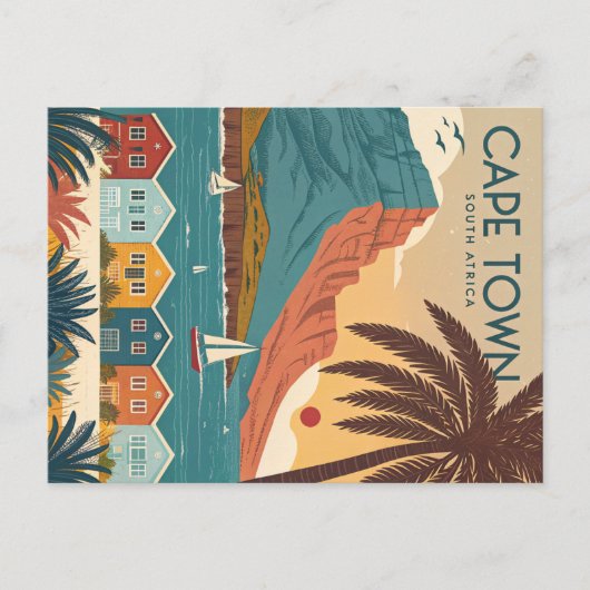 Kaapstad, Zuid-Afrika Briefkaart (Voorkant)