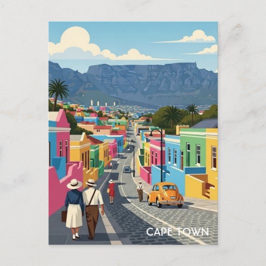 Kaapstad Zuid-Afrika Briefkaart (Voorkant)
