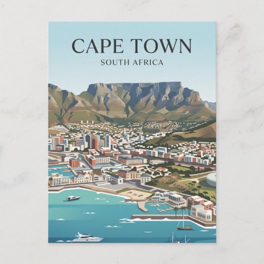 Kaapstad Zuid-Afrika Briefkaart (Voorkant)