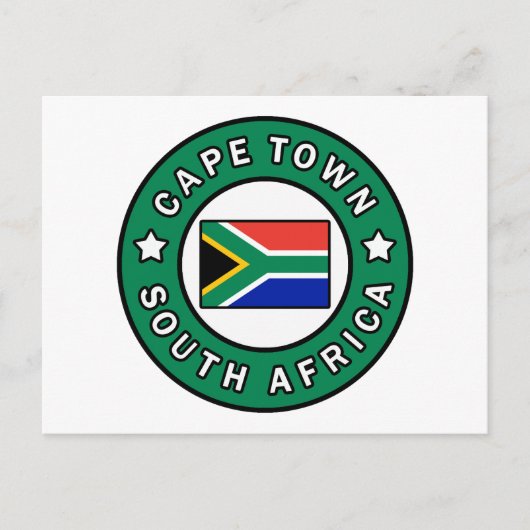Kaapstad Zuid-Afrika Briefkaart (Voorkant)
