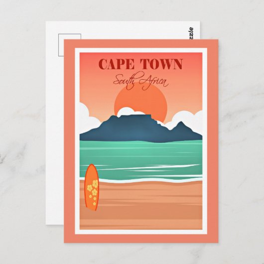 Kaapstad, Zuid-Afrika Briefkaart (Voorkant / Achterkant)