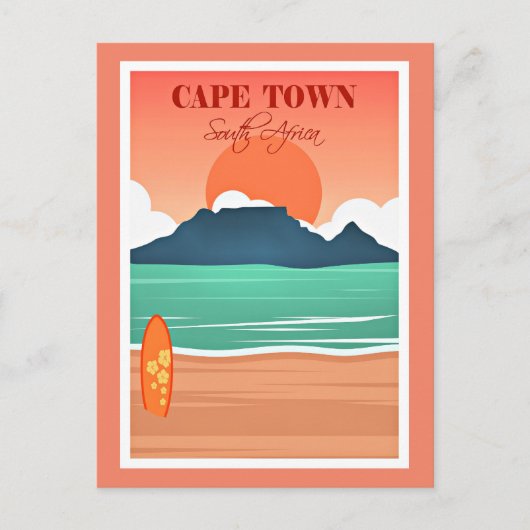 Kaapstad, Zuid-Afrika Briefkaart (Voorkant)