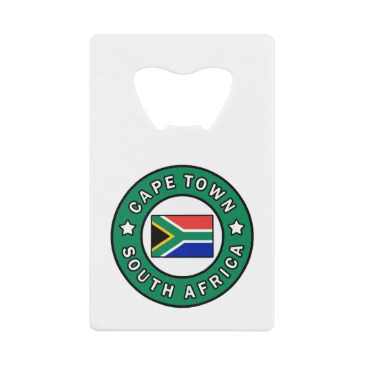Kaapstad Zuid-Afrika Creditkaart Flessenopener (Voorkant)